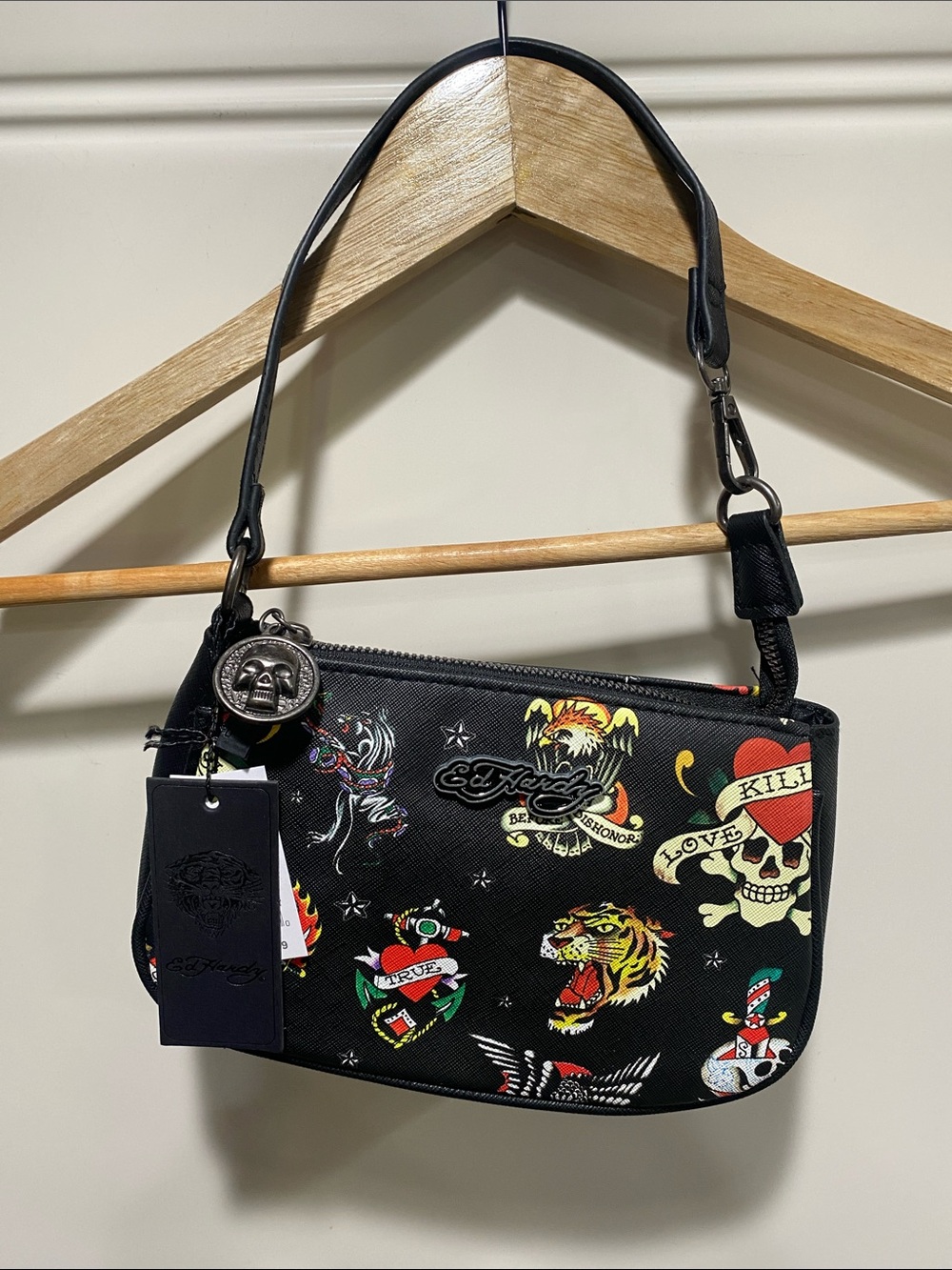 nwt ed hardy small bag tattoo